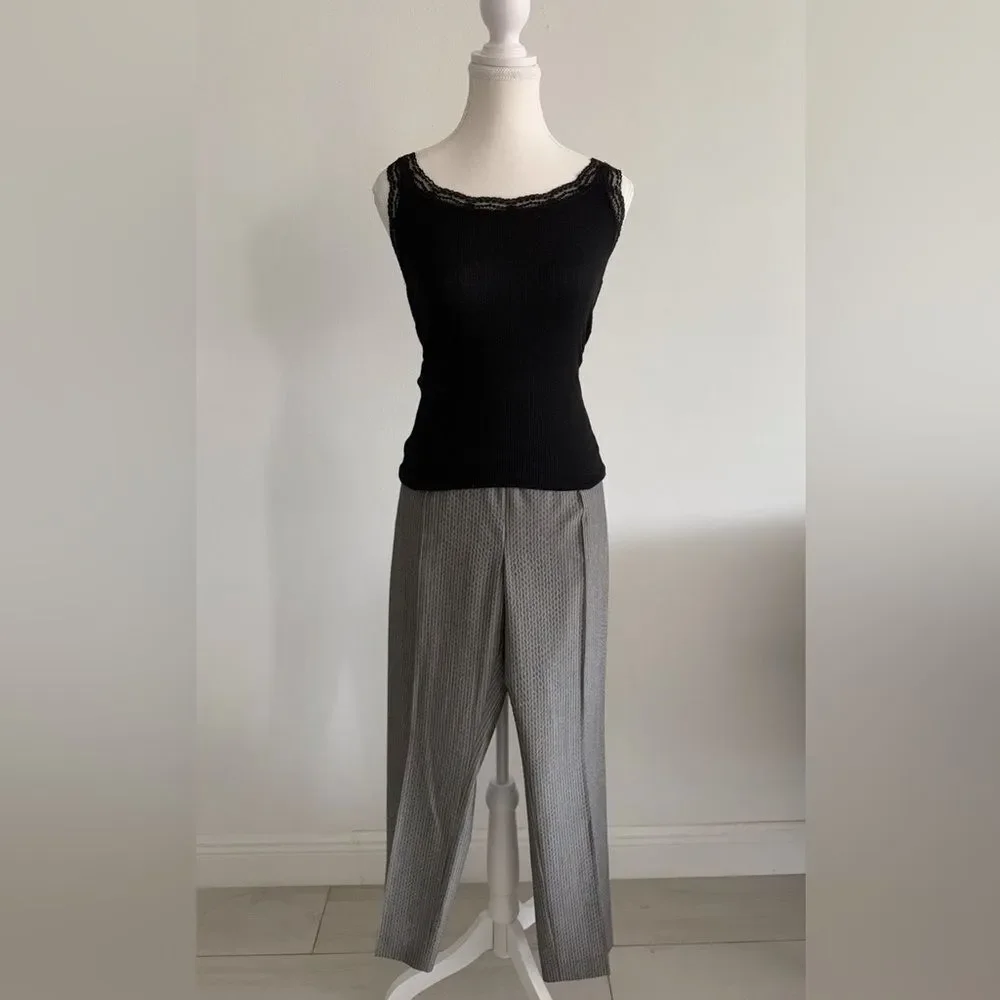 AKRIS Classic Gray striped Women’s Suit - Picture 7 of 8